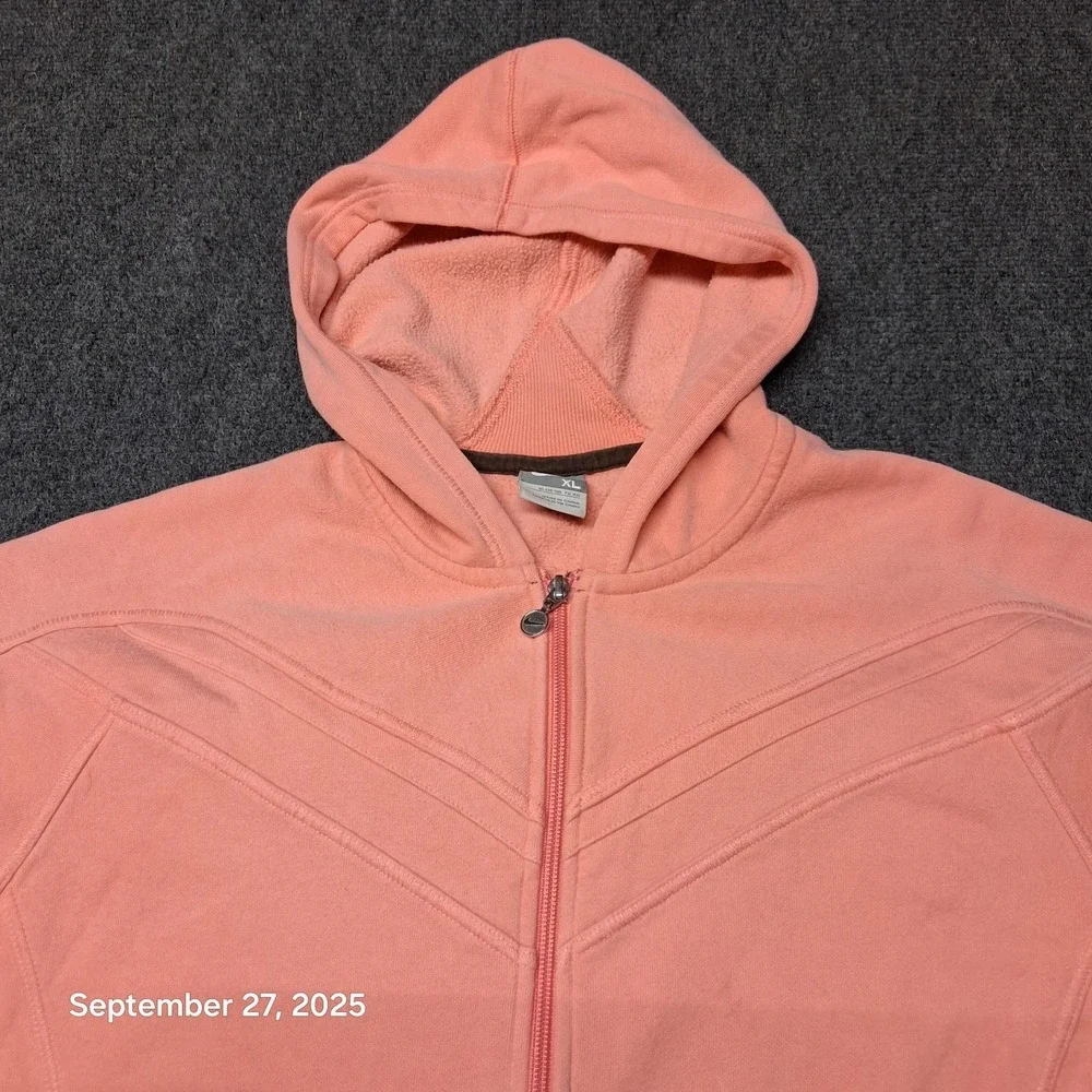 Nike Full Zip Hoodie Sweatshirt Womens Teen Size XL‎ 16-18 Pink Full Zip
